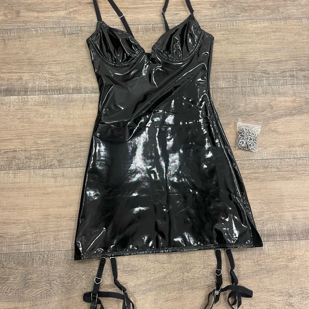 Voight by Valentina Latex Angie Dress in Black
